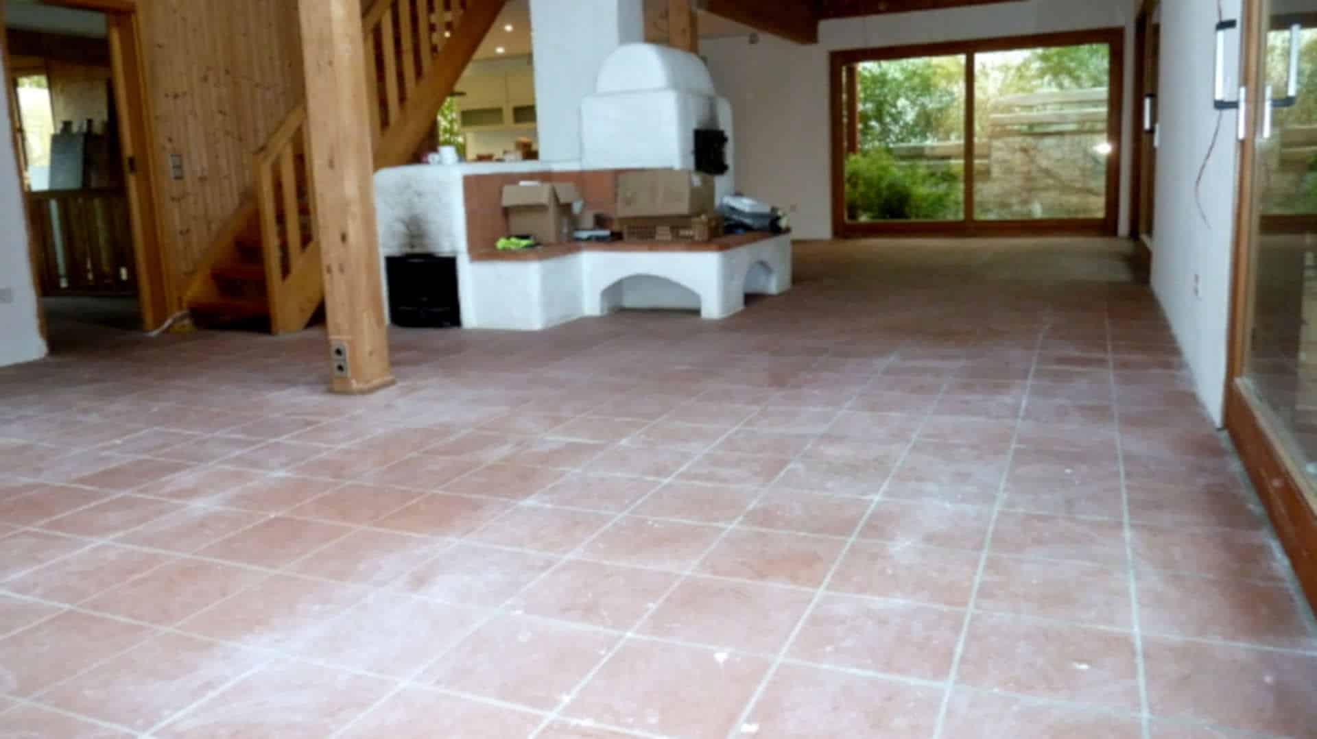 Zement auf Terracotta