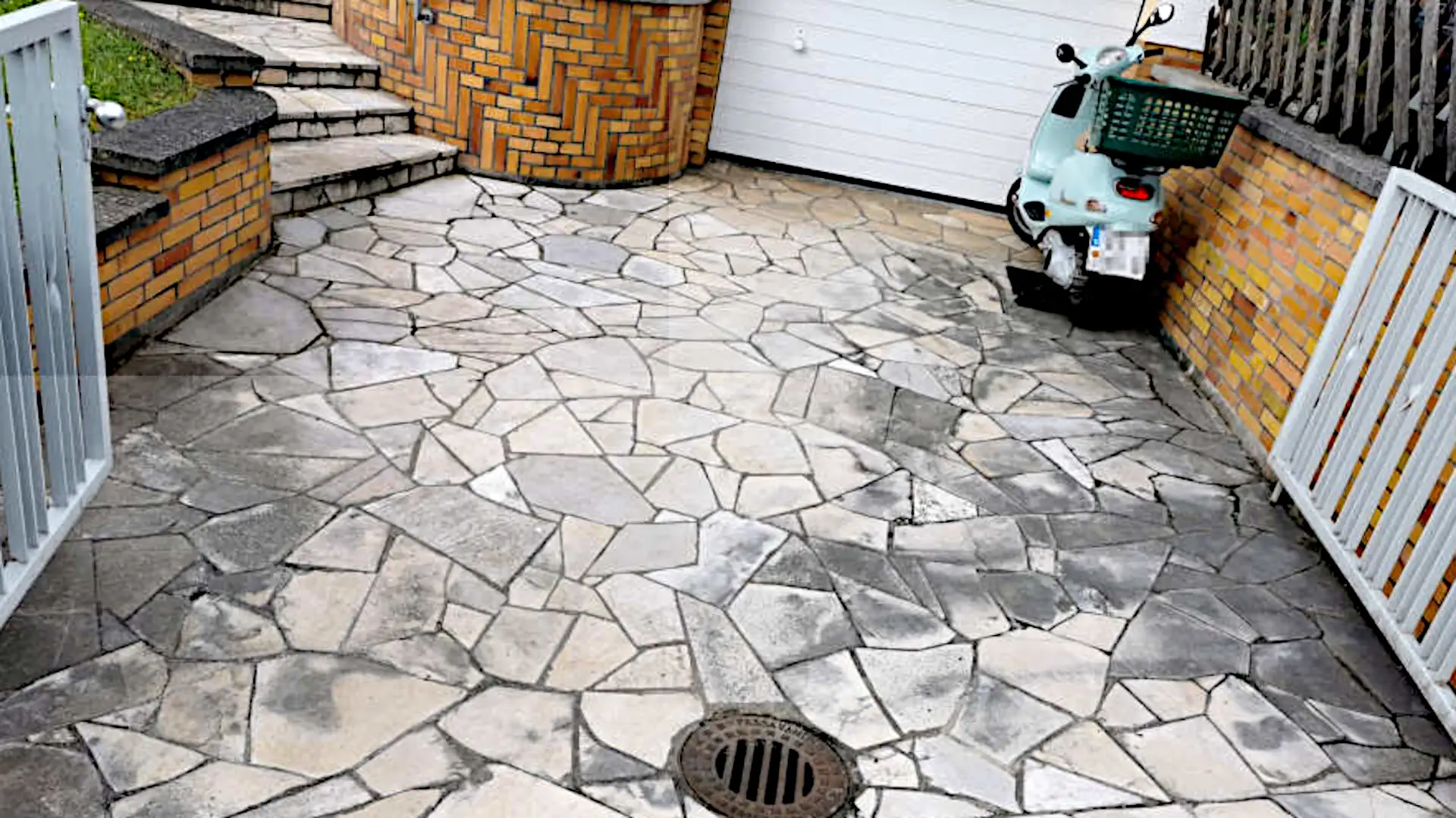 Solnhofener Platten im Außenbereich Sanierung